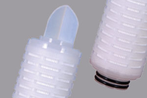 INDRO Filterkappenschweißgerät mit PP-Plisseefilterpatronen nach Gehäusestandard